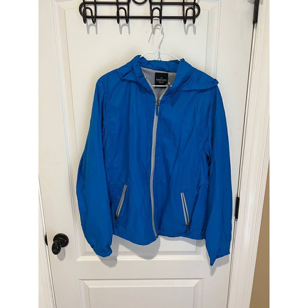 Faded Glory Blue Windbreaker 